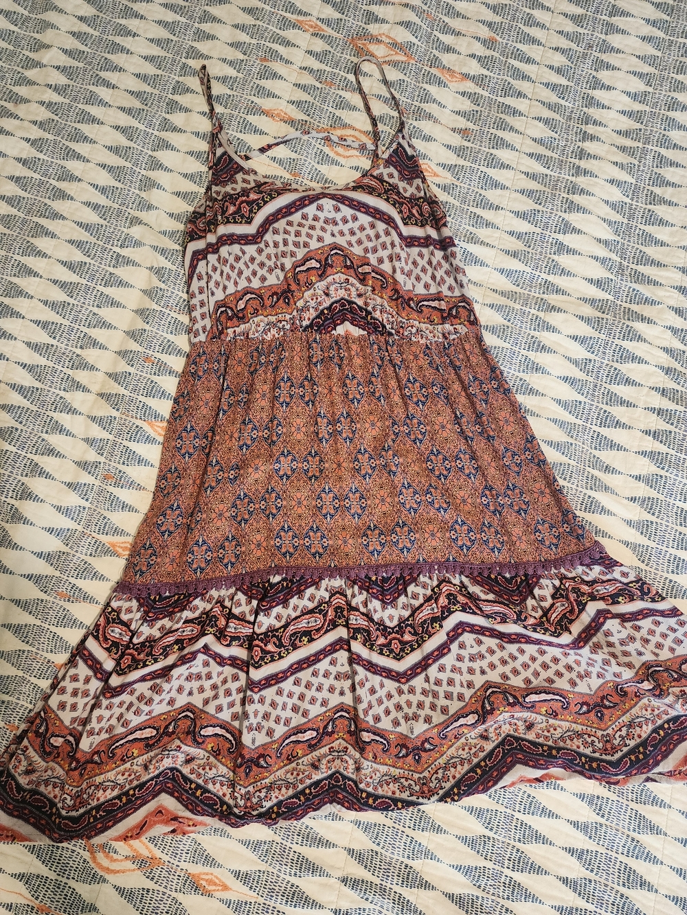 Mossimo Boho Printed Spaghetti Strap Sundress
